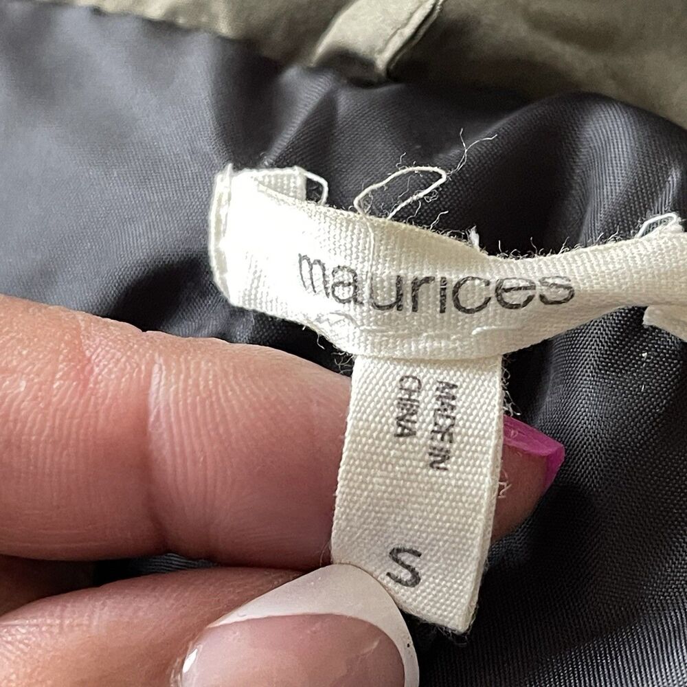 Maurices Women's Buffalo Plaid Puffer Vest Jacket Coat with Pockets Size Small - Picture 12 of 13